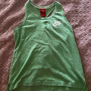 Lime green Nike tank top